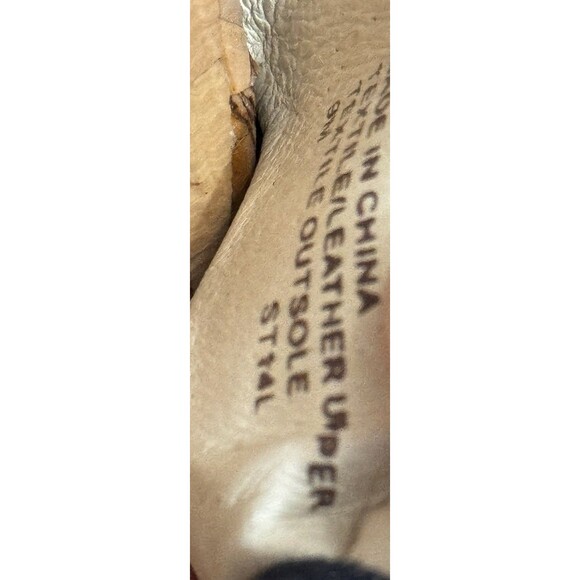 Michael Kors Denim Cork Wedge Sandals Size 9  Ankle Strap Espadrille Heels - Picture 13 of 13